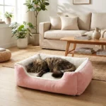 Soft Plush Raised-Side Cat Bed - Image 5