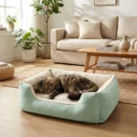 Soft Plush Raised-Side Cat Bed - Image 7