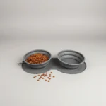 2-in-1 Collapsible Slow Feeder Travel Bowl