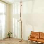 Phodan Cat Sisal Climbing Rope — Ceiling-Mounted, 9.8 ft, for Modern Cat Walls